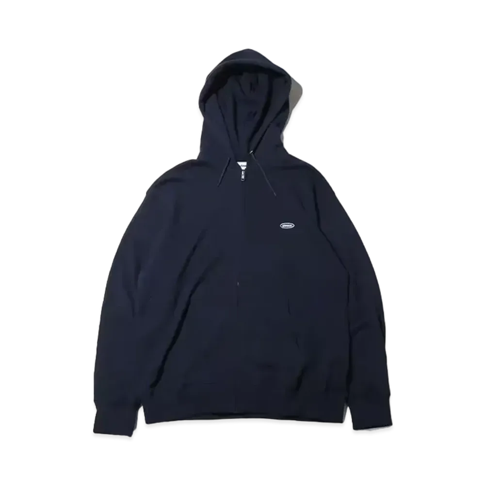 atmos Small Logo Zip Up Hooded Sweatshirt "Navy"
