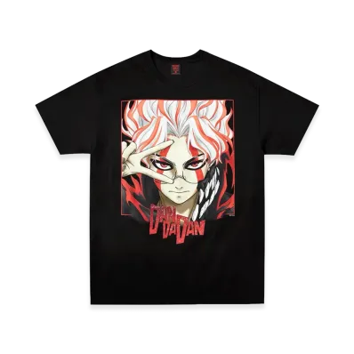 Geeks Rule x DAN DA DAN Silkscreen Printing T Shirt Okarun "Black"
