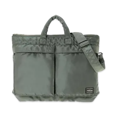 PORTER / TANKER Short Helmet Bag "Sage Green"