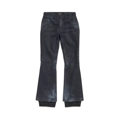 BALENCIAGA Women's Ski Pants Waterproof Denim "Black"