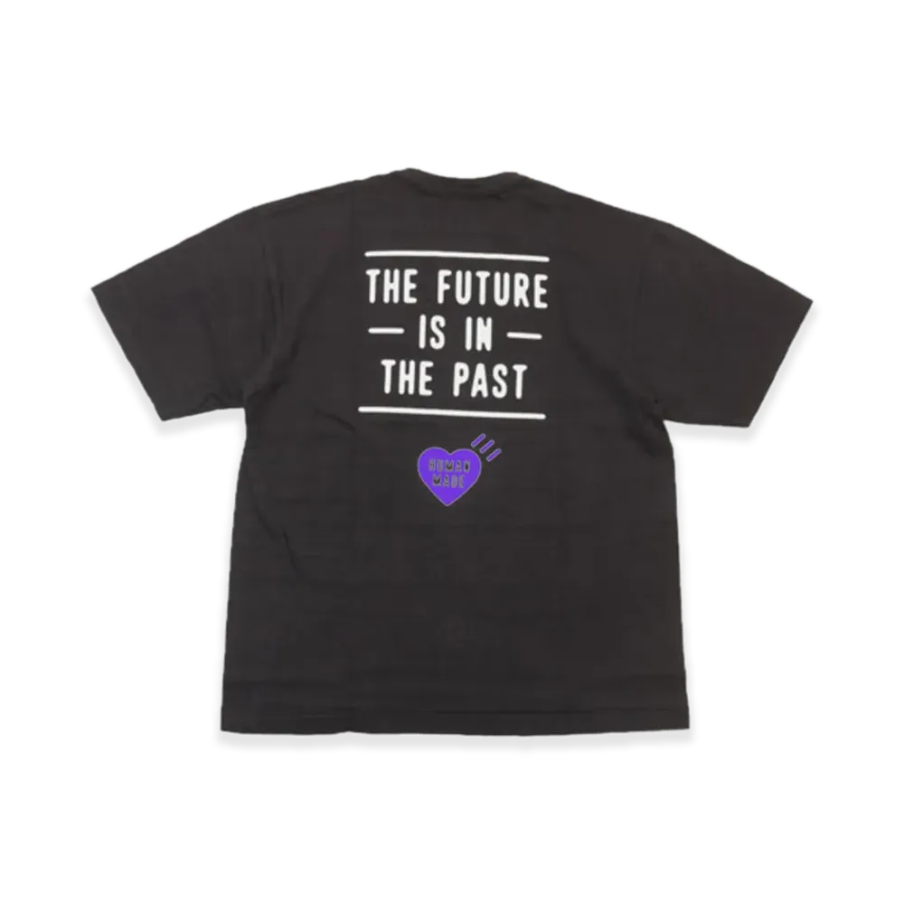 HUMAN MADE Stores Exclusive Heart Pocket T-Shirt Fukuoka "Black/Purple" HM29CS056