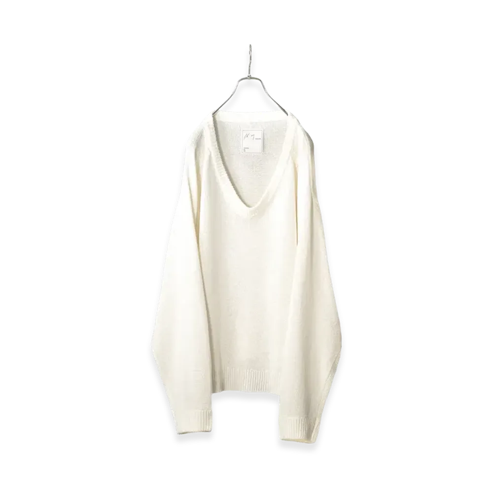 ANCELLM UV Neck Knit "White"