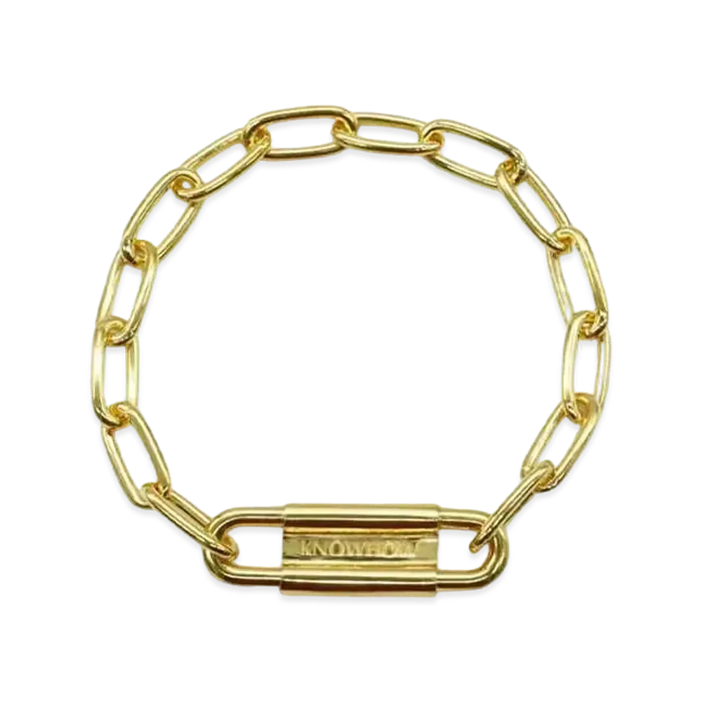 KNOWHOW Carabiner Bracelet "18KGP"