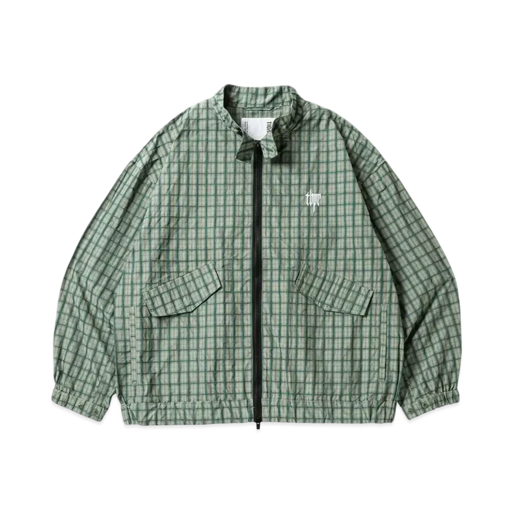 TIGHTBOOTH Plaid Light Swing Top "Green"
