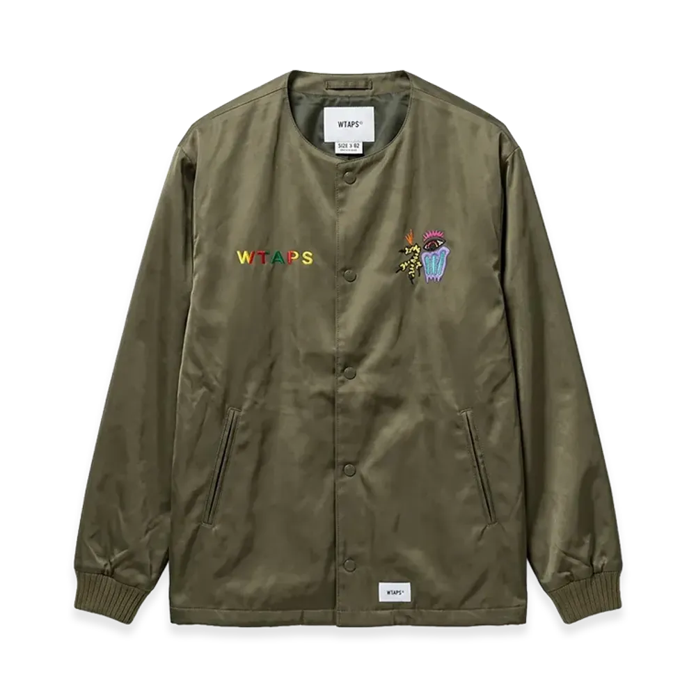 WTAPS CRIBS 01 / JACKET. RACO. SATIN "Olive"