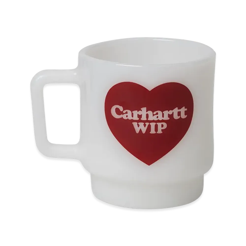 Carhartt WIP Heart Glass Mug "White"