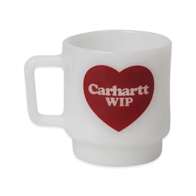 Carhartt WIP Heart Glass Mug "White"