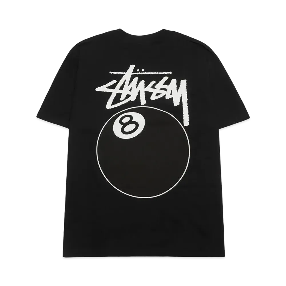 ステューシー 8 ボール ピグメント ダイ Tシャツ "ブラック"