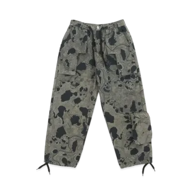 P.A.M. GEO MAPPING PRINTED RETURN PANT "POND"