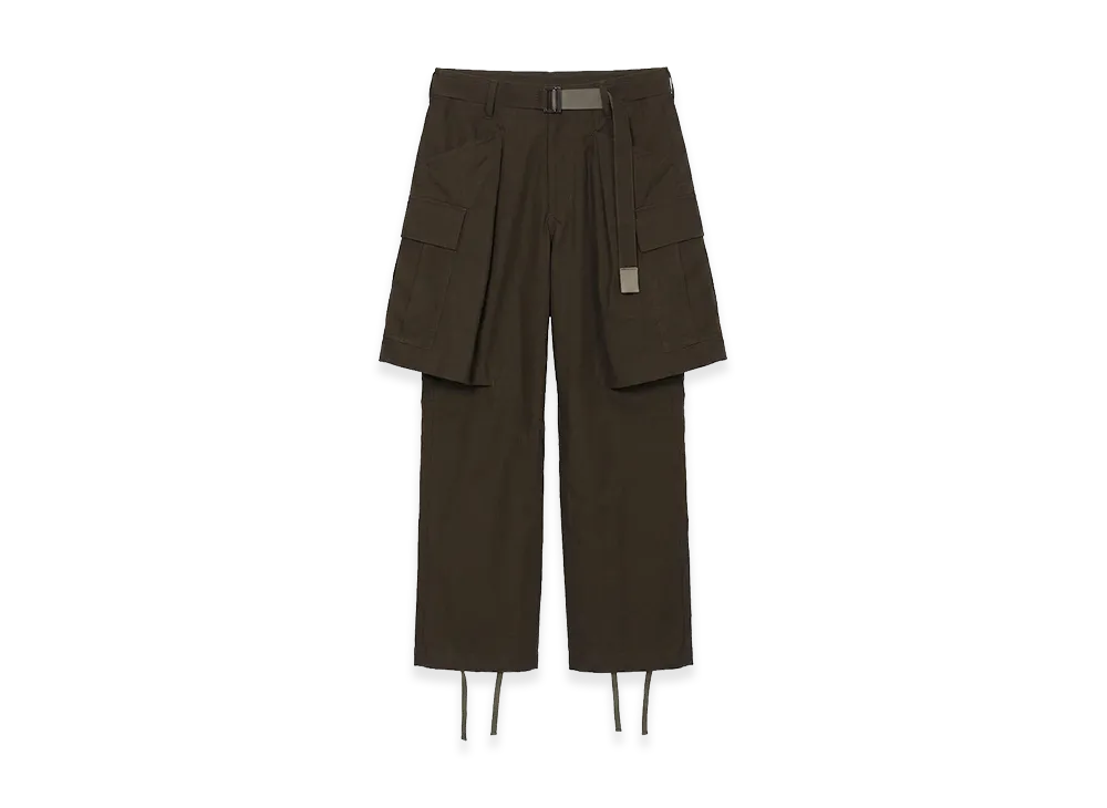 sacai Rip Stop Pants "Brown"