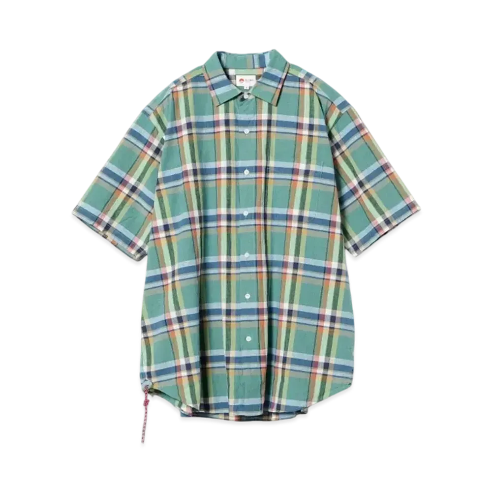BEAMS Madras Check Mini Regular Shirt "Green"