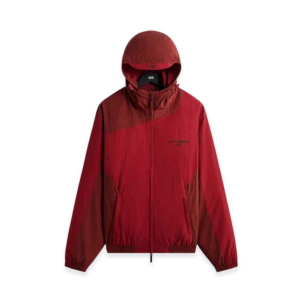 Kith x New Balance Poplin Mix Madison V Jacket "Biking Red"
