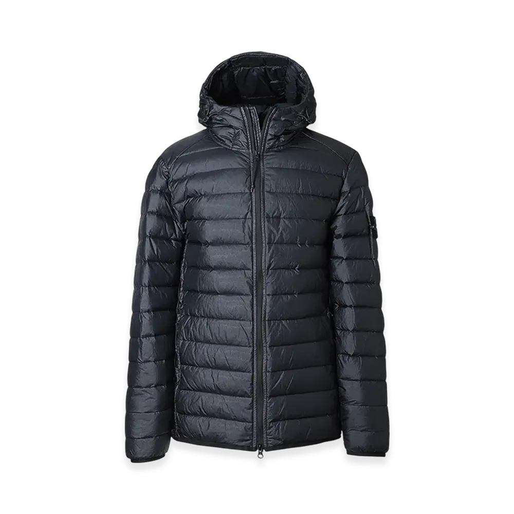 Stone Island Down Jacket 40124 Loom Woven Chambers Nylon Down "Navyblue"