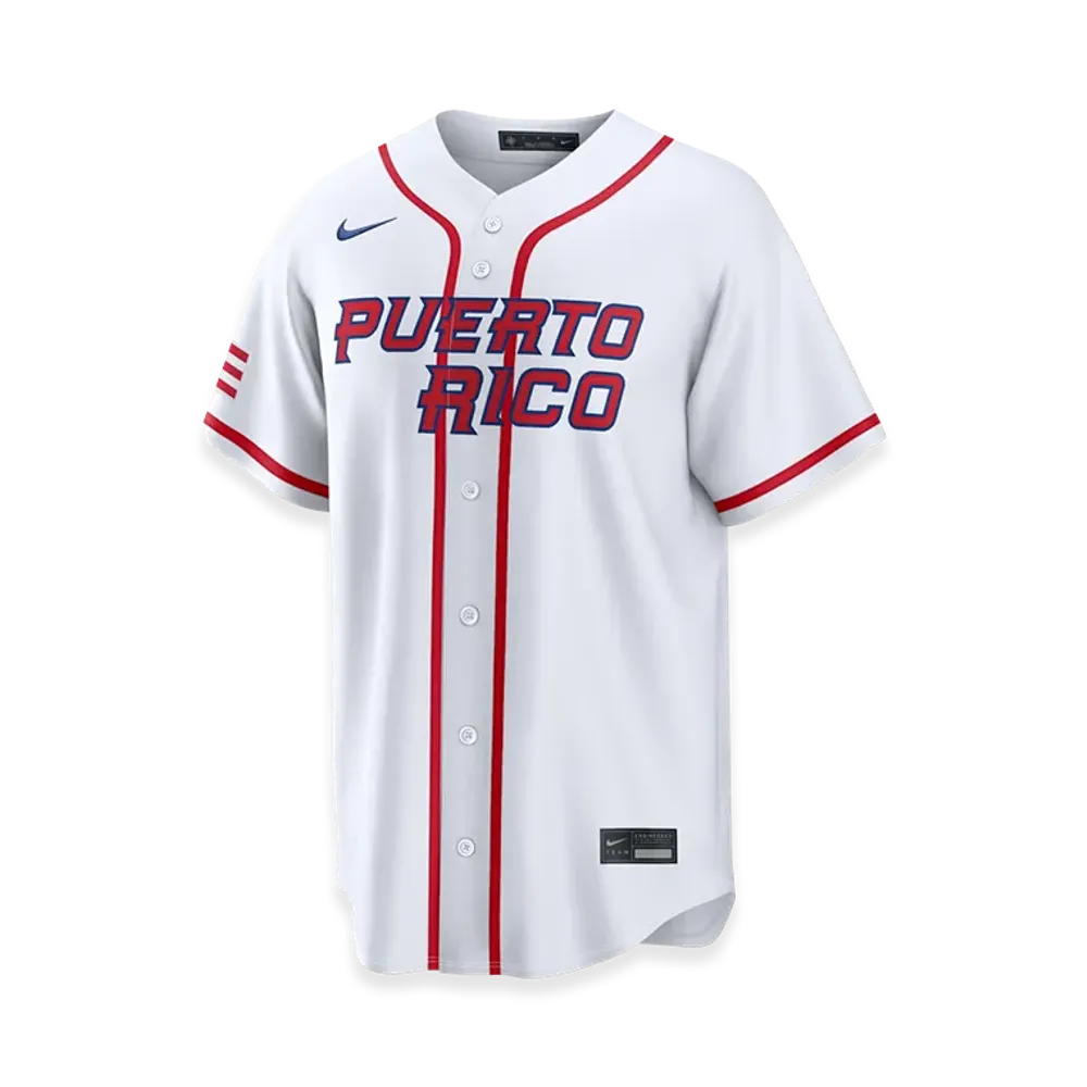 Nike 2026WBC World Baseball Classic Puerto Rico Baseball Home Stadium Jersey "White"