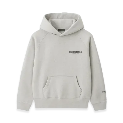 FEAR OF GOD ESSENTIALS One Point Logo Hoodie "Light Oatmeal"
