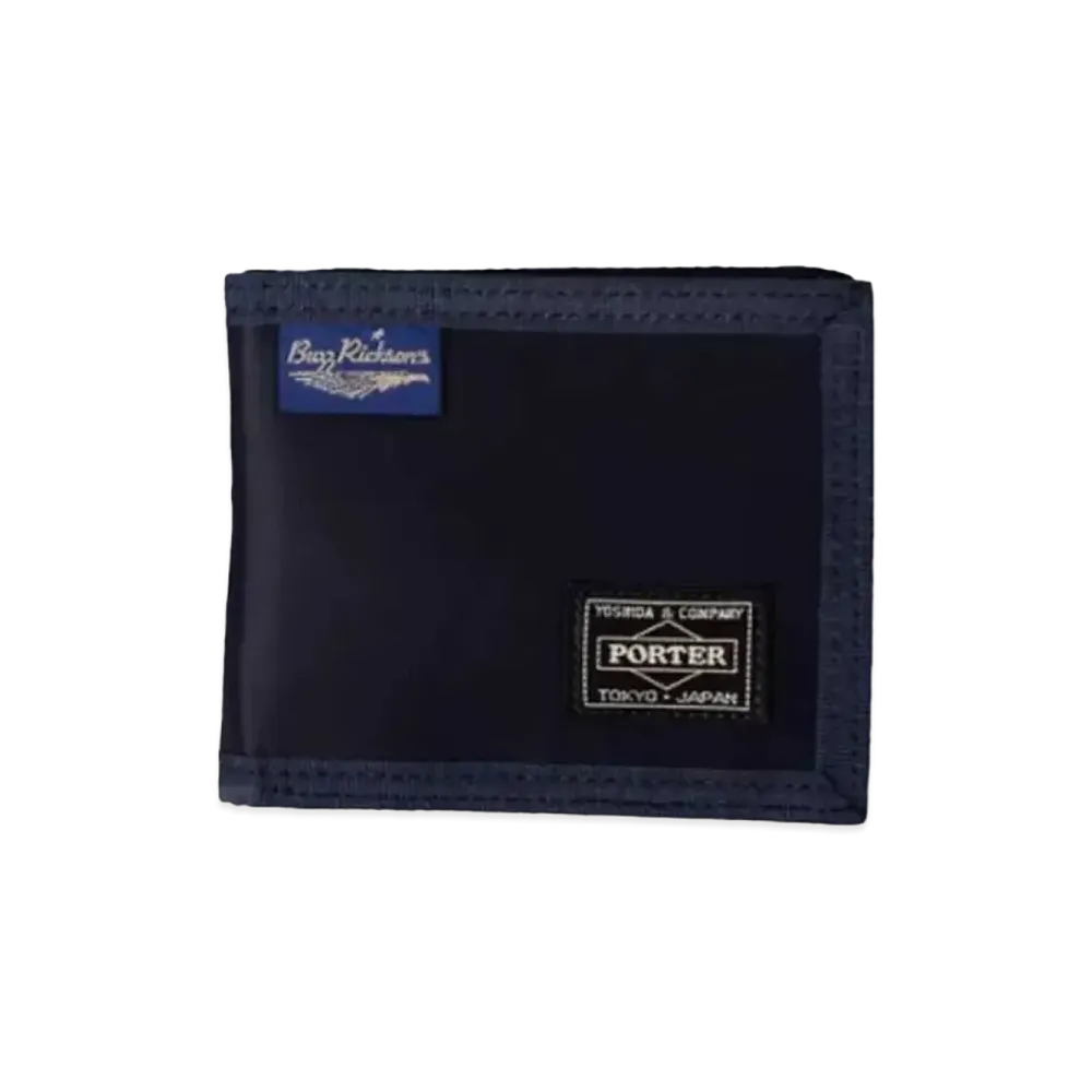 PORTER x BUZZ RICKSON'S Heavy Nylon Wallet "Navy"