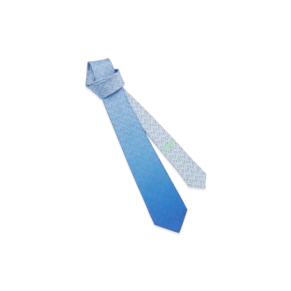 BVLGARI Logomania Tie "Blue"