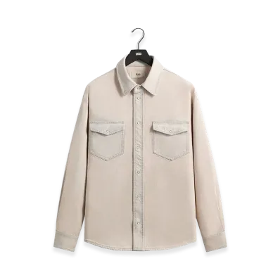 Kith Midweight Denim Long Sleeve Warwick Shirt "Washed Pastel"