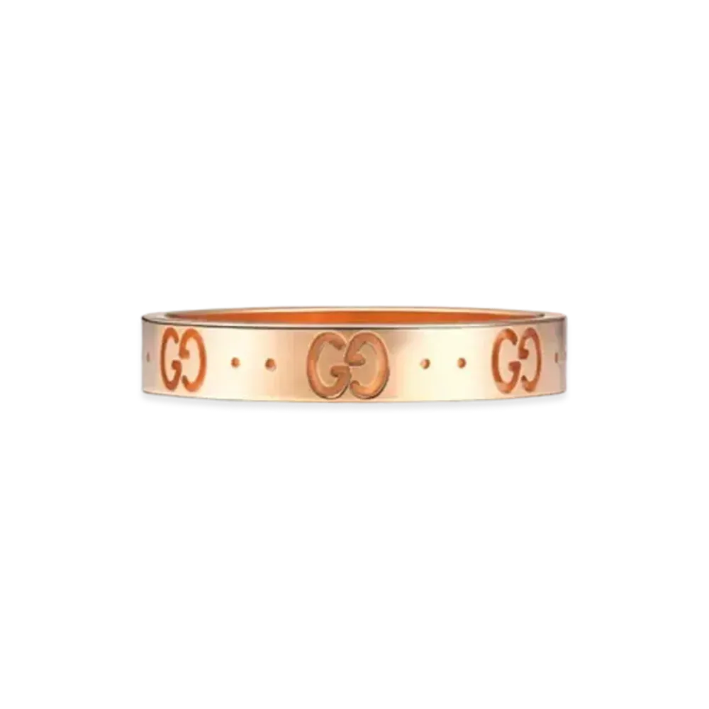 GUCCI Rose Gold Icon Ring "Pink"