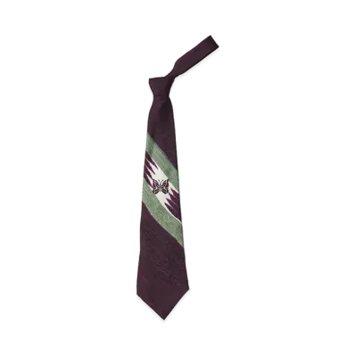 NEEDLES Neck Tie Silk Paisley Satin "Purple"