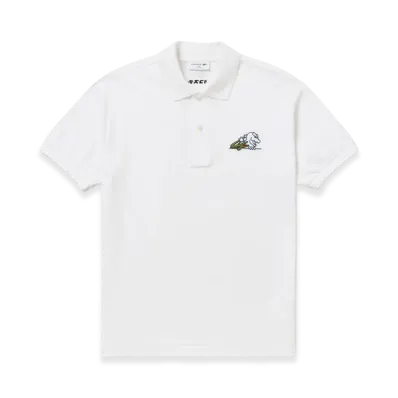 LACOSTE x Godzilla 2.0 Godzilla Head Polo Shirt "White"