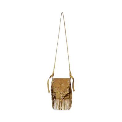 THUG CLUB Castle Cowboy Messenger Bag "Beige Suede"