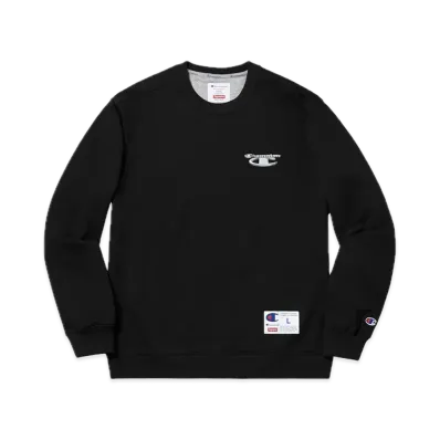 Supreme x Champion 3D Metallic Crewneck "Black"