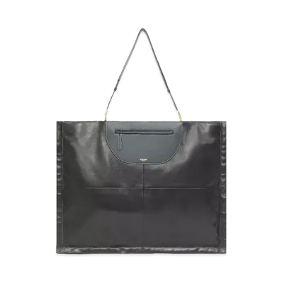 Burberry Medium Leatherlambskin Olympia Scarf Tote "Black"