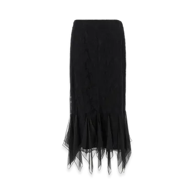 Valentino Garavani Women's Lace Skirt "Black"