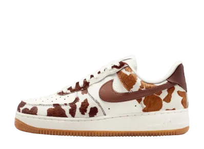 Nike Women's Air Force 1 Low "Cow Print/Field Brown"