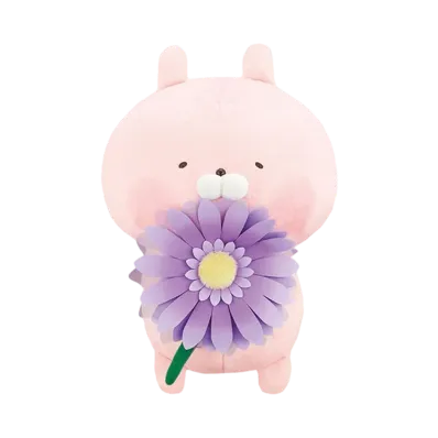 BANDAI "Ichiban Kuji" -Usamaru ~10th anniversary party~- B Prize Usamaru Flower Plush