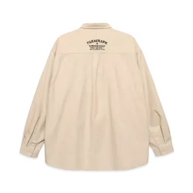 Paragraph Spray Corner Shop Shirt "Beige"