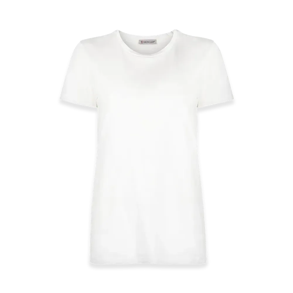 MONCLER Women's Logo Patch T-Shirt "White"