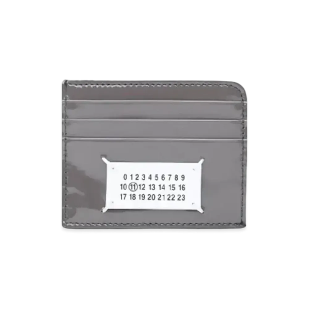 Maison Margiela Vernice Logo Card Holder "Dark Grey"