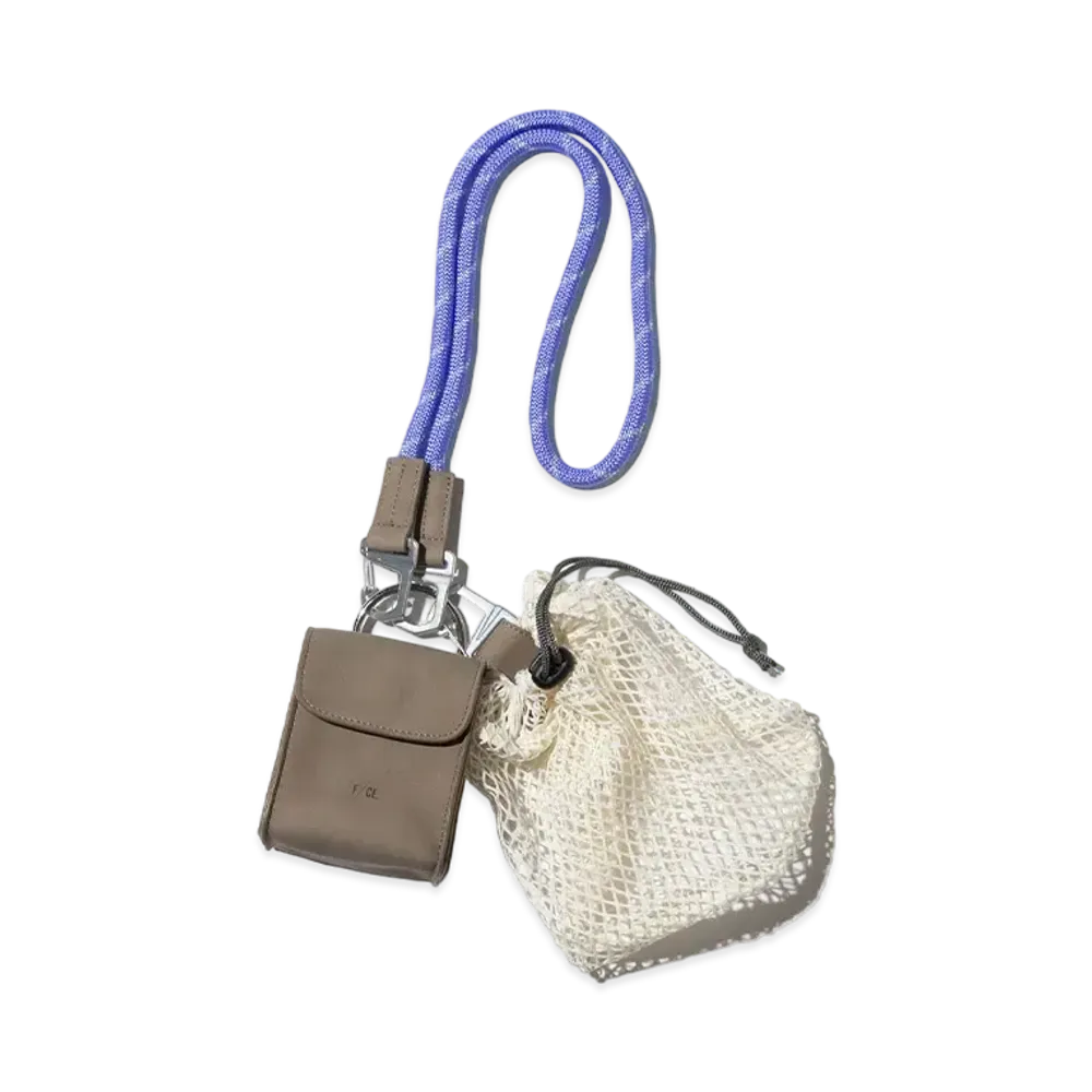 F/CE. Tech Leather Chain Purse "Sage Green"