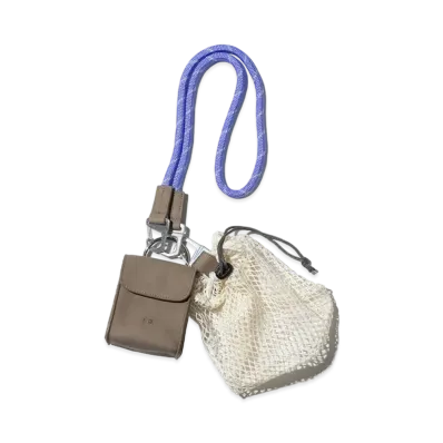 F/CE. Tech Leather Chain Purse "Sage Green"