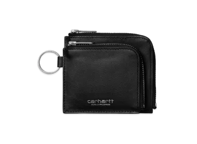 Carhartt WIP Double Vegas Zip Wallet "Black/Silver"