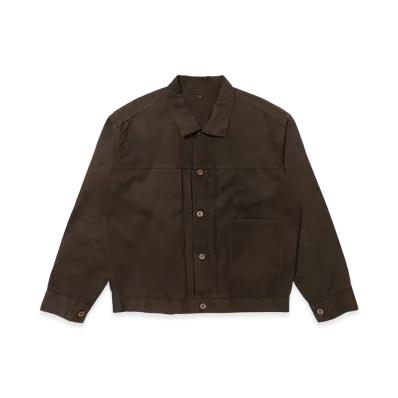 T.T Taiga Takahashi LOT.309 Buckle-Backed Jacket "Damaged Mud Dyed Brown"