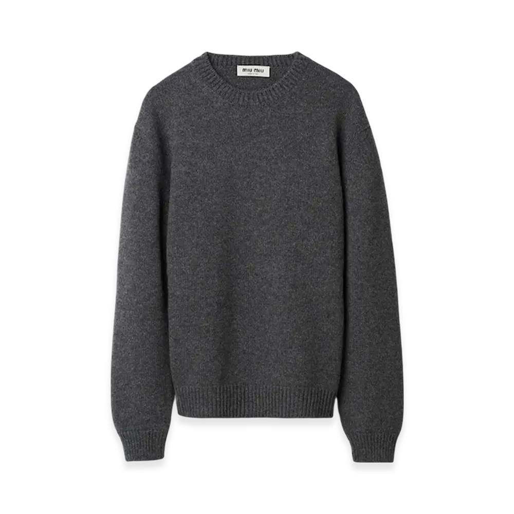 MIU MIU Women's Cashmere Sweater "Slate Gray"