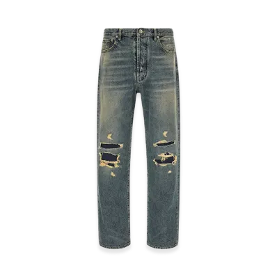 Maison Margiela Distressed Straight-Leg Jeans "Blue"