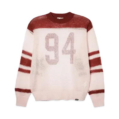 X-Girl Numbering Knit Top "Pink"