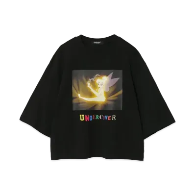 UNDERCOVER x Disney Cotton Wide Short Tee Tinker Bell "Black"