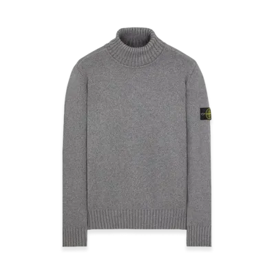 Stone Island 505A2 Winter Cotton Turtleneck Knit - 23FW "Dust Melange"