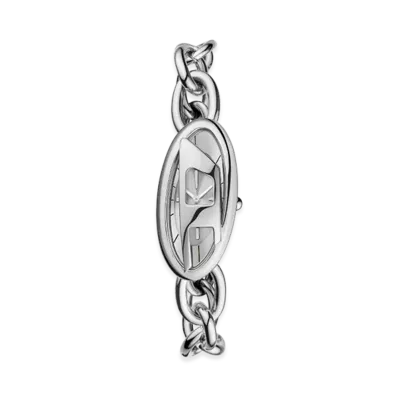 Diesel Dz5609 Watch D-Era Two-Hand Stainless Steel Watch "Silver"