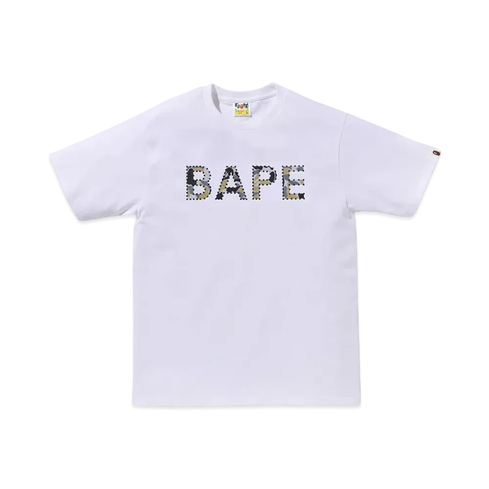 A BATHING APE Crystal Stone Bape Tee "White"