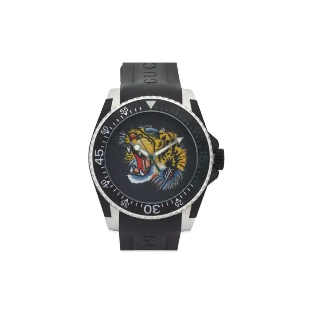 GUCCI Dive Tiger "Black/Stainless Steel"