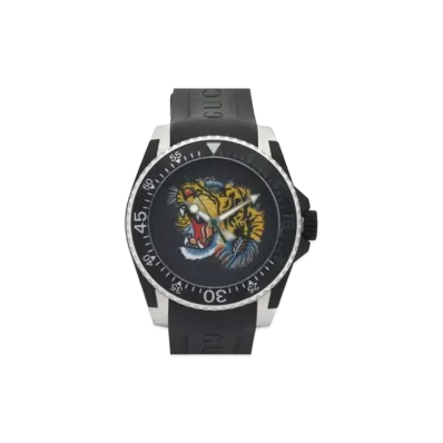 GUCCI Dive Tiger "Black/Stainless Steel"