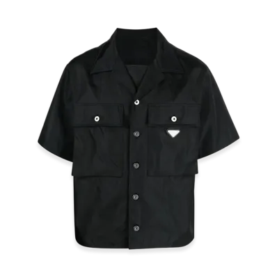 PRADA Short Sleeve Re-Nylon Shirt "Black"