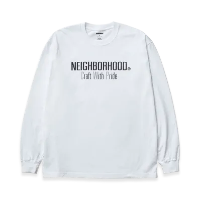 NEIGHBORHOOD NH . Tee LS-5 "White"