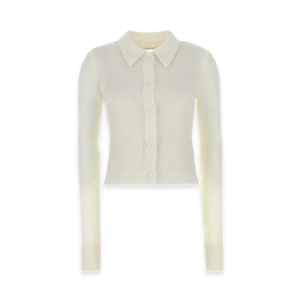 Cecilie Bahnsen Women's Mohair Blend Jaki Cardigan "White"